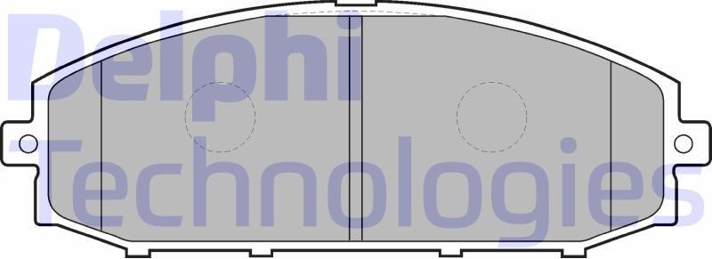 Тормозные колодки Delphi (Low-Metallic). Артикул LP1305