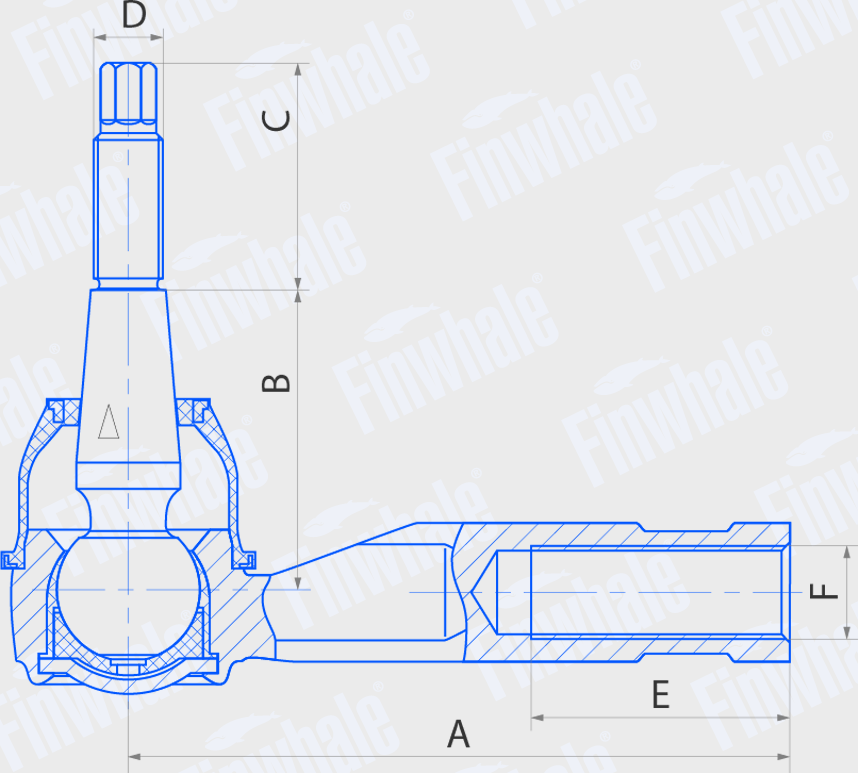 Наконечник рулевой тяги Finwhale. Артикул TRE722