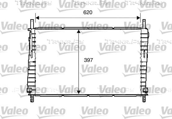 Радиатор охлаждения двигателя Valeo (алюминий). Артикул 734287