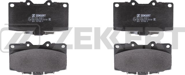 Тормозные колодки Zekkert передние для Subaru Impreza II 2003-2008. Артикул BS-2155