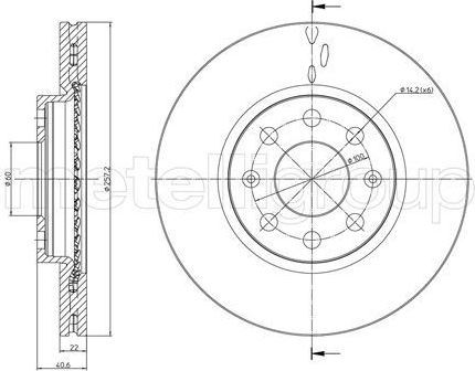 Тормозной диск Trusting. Артикул DF1081