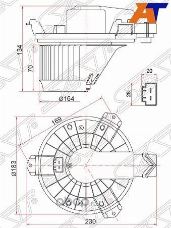 Мотор отопителя салона HONDA ACCORD CU 08-13 CR- (SAT). Артикул ST79310TA0A01