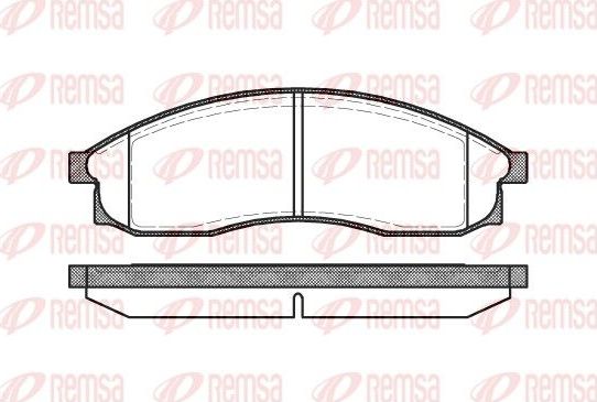 Тормозные колодки Remsa. Артикул 0469.00