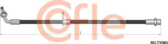 Тормозной шланг Cofle. Артикул 92.BH.TY081