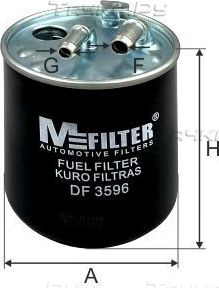 Топливный фильтр MFilter. Артикул DF 3596
