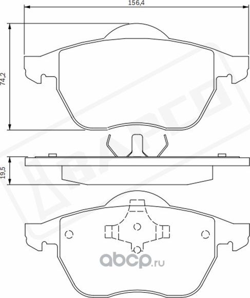 Колодки тормозные дисковые пер. VAG A4(8D2,B5) 94-01, A4 Avant(8D5) P (Bapco) Bapco. Артикул BP0129