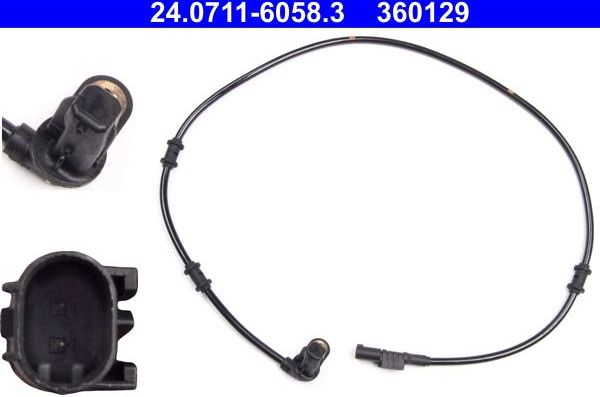 Датчик ABS ATE. Артикул 24.0711-6058.3