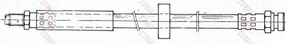 Тормозной шланг TRW задний правый/левый для Saab 9000 I 1984-1998. Артикул PHD334