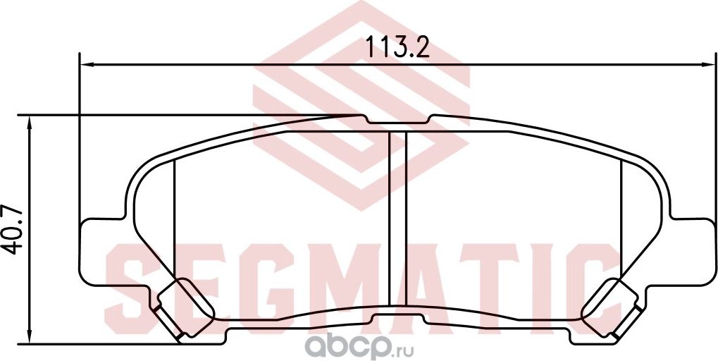 Колодка торм диск зад (Segmatic). Артикул SGBP2727