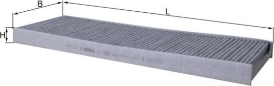 Салонный фильтр Mahle. Артикул LAK 1683
