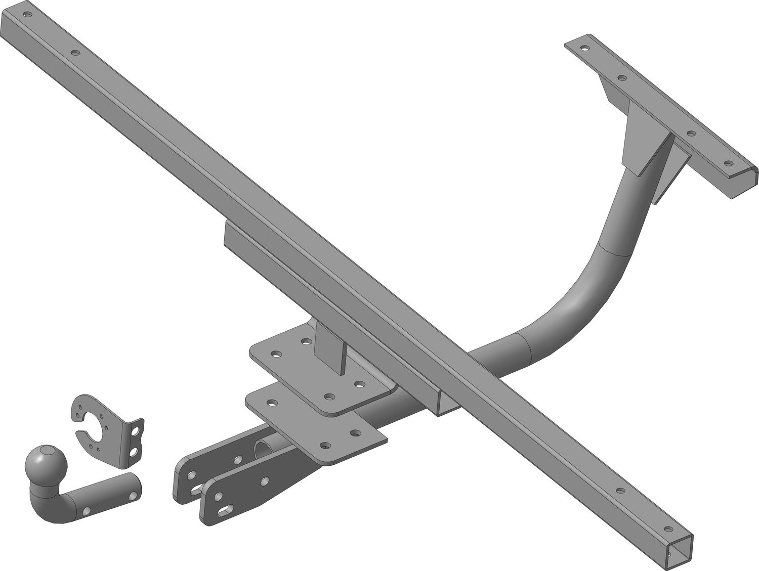 Фаркоп Трейлер для ВАЗ Нива 2121, 21213, 21214, 21214М (в т.ч. а/м 2010 года выпуска с креплением ремней безопасности ISOFIX на заднем сиденье) 1977-2026. Артикул 2030
