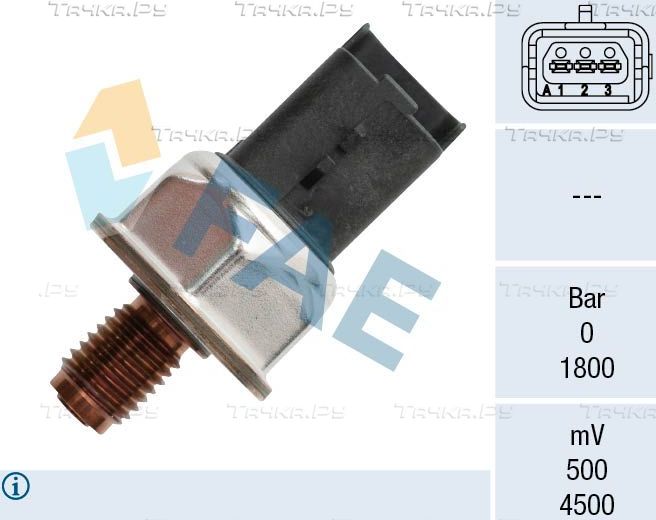 Датчик давления топлива FAE для Peugeot 206 2001-2012. Артикул 15600