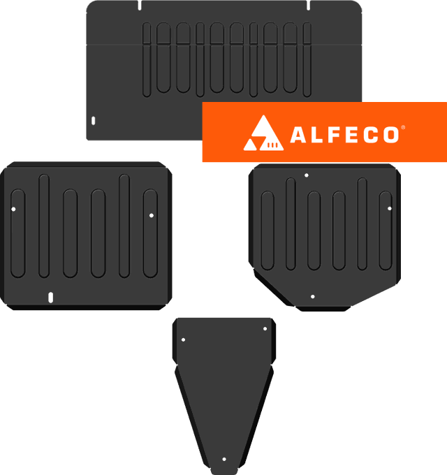 Защита Alfeco для картера, КПП, редуктора и топливных баков Haval Dargo 4WD 2022-2026. Артикул ALF.55.05