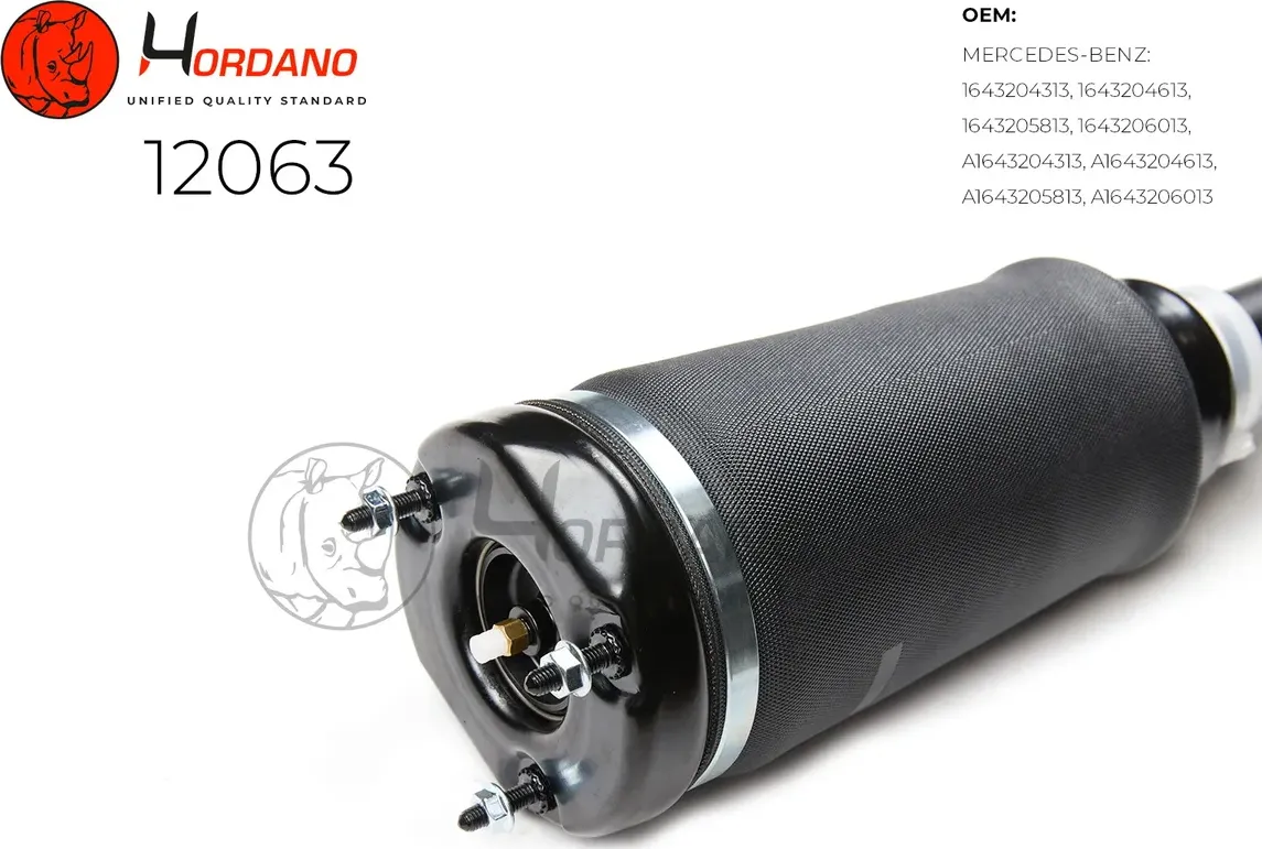 Амортизатор пневматический передний, левый/правый/ Mercedes-Benz GL-Class X164 ( (Hordano). Артикул 12063