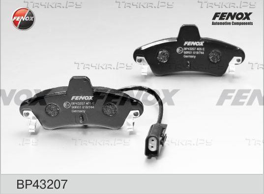 Тормозные колодки Fenox. Артикул BP43207