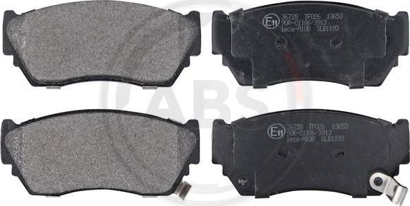 Тормозные колодки ABS. Артикул 36728