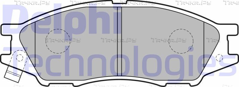 Тормозные колодки Delphi (Low-Metallic). Артикул LP2184