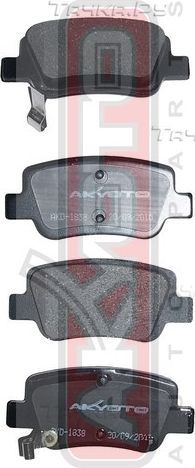 Тормозные колодки Akyoto Packing AKYOTO. Артикул AKD-1838