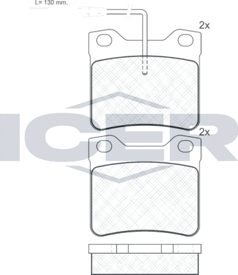 Тормозные колодки Icer. Артикул 180787