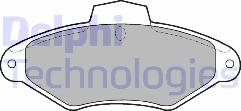 Тормозные колодки Delphi (Low-Metallic). Артикул LP787