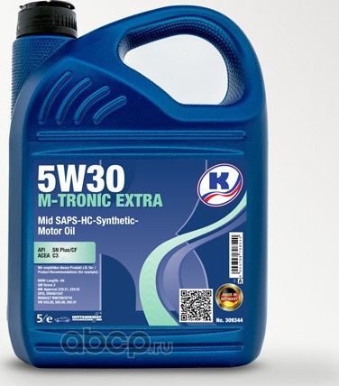 5 л. Kuttenkeuler M-Tronic Extra 5W-30. Артикул 309344