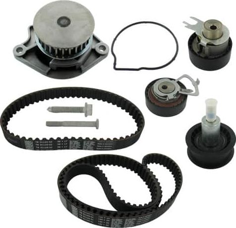 Помпа (водяной насос) с комплектом ремня ГРМ SKF. Артикул VKMC 01122