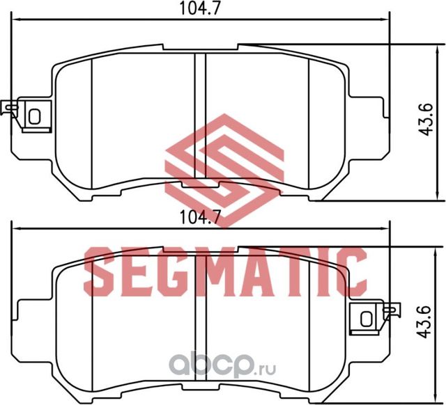Колодки тормозные дисковые (Segmatic). Артикул SGBP2600