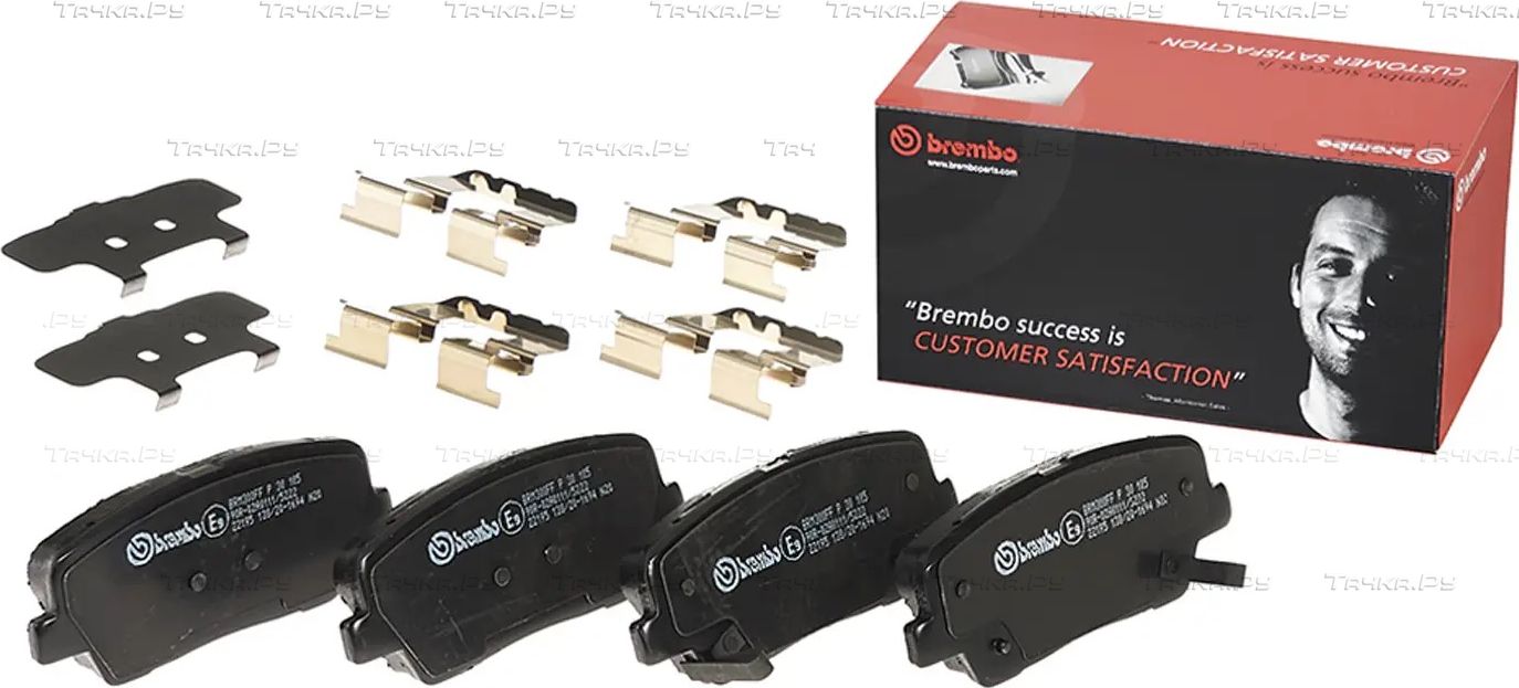 Тормозные колодки Brembo PRIME LINE задние для Kia Sorento III Prime 2015-2026. Артикул P 30 105