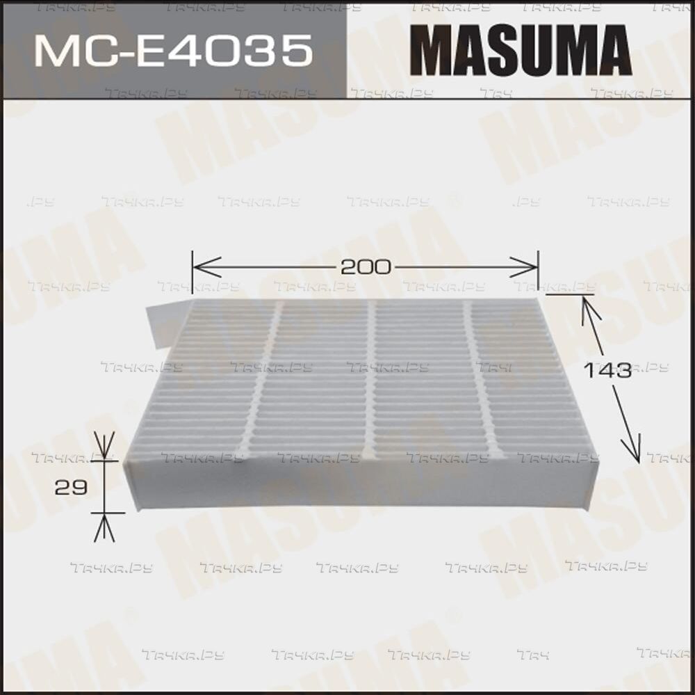 Салонный фильтр Masuma для Suzuki Splash I 2008-2015. Артикул MC-E4035