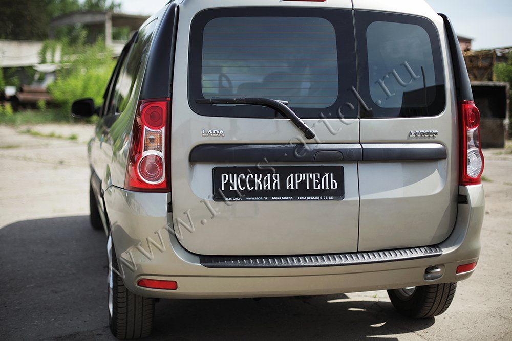 Накладка Русская Артель на задний бампер для ВАЗ Lada Largus I 2012-2026. Артикул NLL-026602