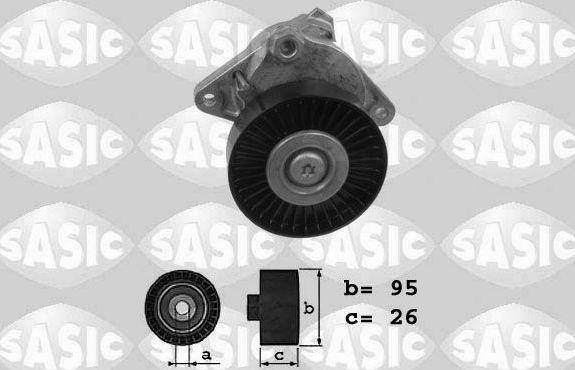 Натяжной ролик (натяжитель) приводного клинового зубчатого ремня Sasic. Артикул 1626071