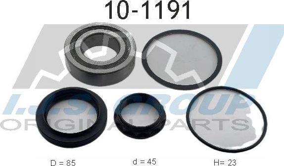 Ступичный подшипник (комплект) IJS Group Technology & Quality. Артикул 10-1191