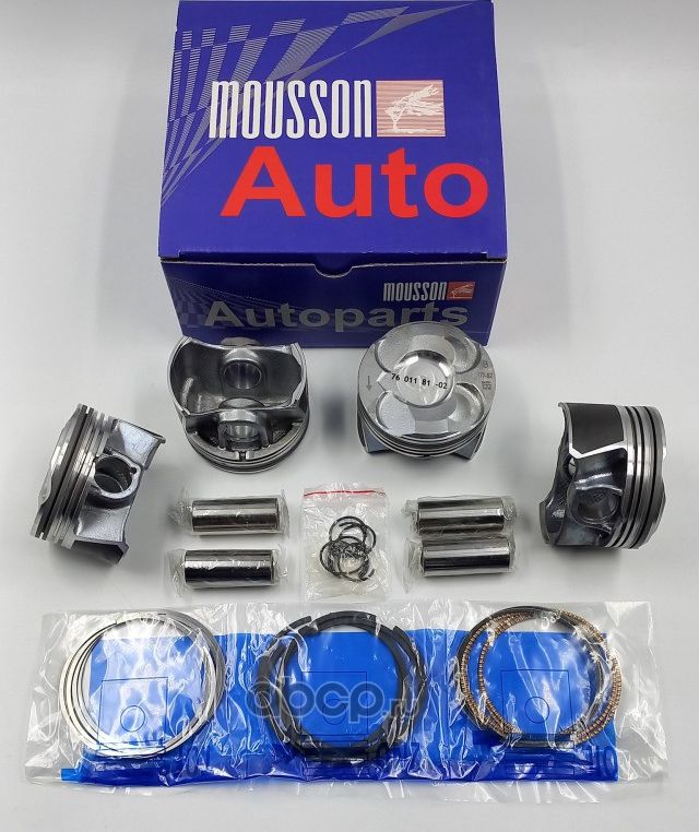 Поршень кольца комплект N13B16 на 1 цилиндр пдавать 4шт (Mousson). Артикул SPRN13B16STD