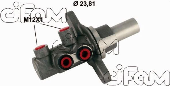 Тормозной цилиндр главный Cifam (алюминий). Артикул 202-842