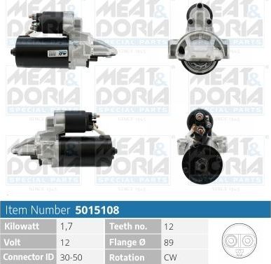 Стартер Meat & Doria для Ford Transit VII 2011-2014. Артикул 5015108