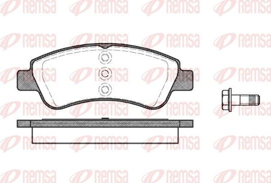 Тормозные колодки Remsa. Артикул 0840.20