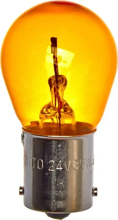Лампа дополнительного освещения 24V 35W S25 (оранжевый) (Koito). Артикул 4619Y