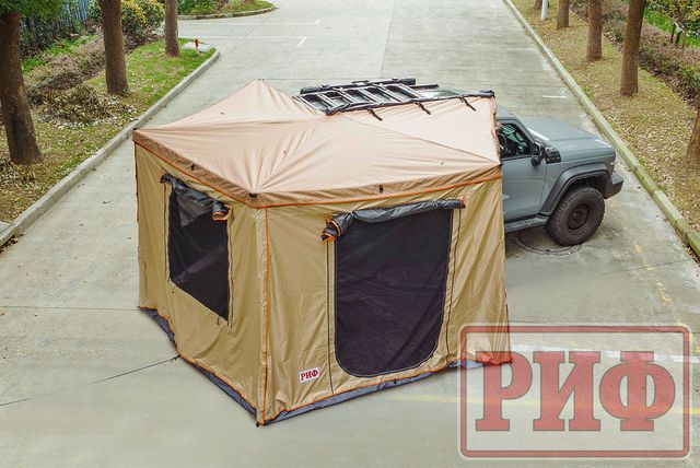 Стенки РИФ к автомобильной веерной маркизе (тамбур) РИФ 2х2 м (правая). Артикул RIFANF062020602W