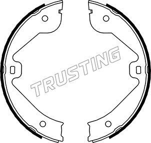 Тормозные колодки (стояночная тормозная система) Trusting. Артикул 052.131