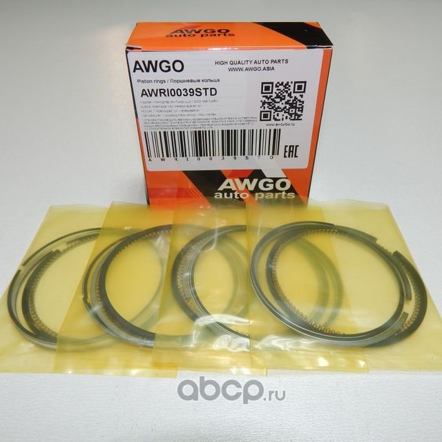 Компл. колец STD на 4 поршня AWRI0039STD (Awgo). Артикул AWRI0039STD