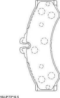Тормозные колодки Asimco. Артикул KD7776