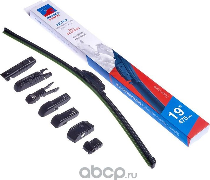 Щетка стеклоочистителя бескаркасная Double Force 475 мм (19) Double Force. Артикул DFF19