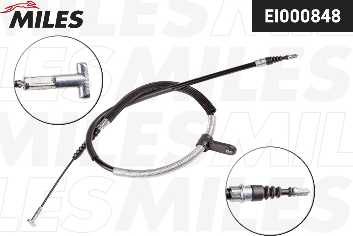 Трос ручника (тросик ручного тормоза) Miles. Артикул EI000848