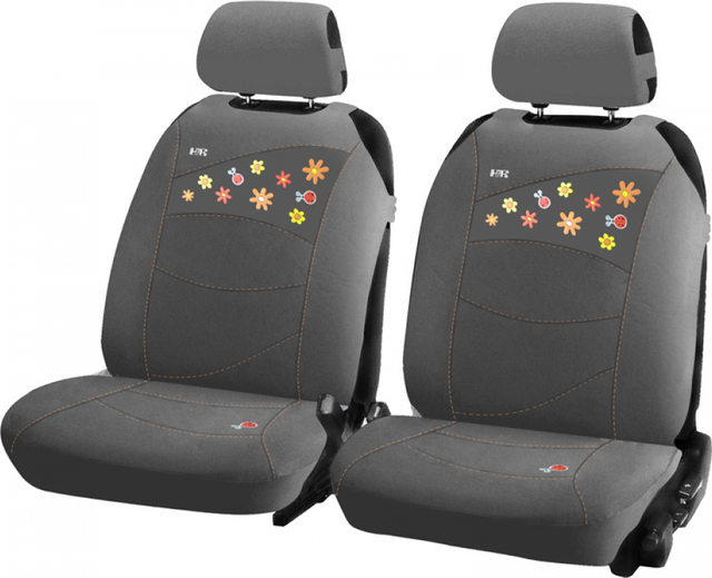 Накидки универсальные Hadar Rosen Beetles на передние сидения авто, цвет Серый. Артикул 21113