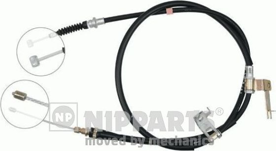 Трос ручника (тросик ручного тормоза) Nipparts задний левый для Mazda 323 VI (BJ) 1998-2004. Артикул J19547