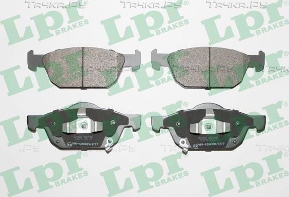 Тормозные колодки LPR передние для Honda Civic IX 2012-2016. Артикул 05P1991