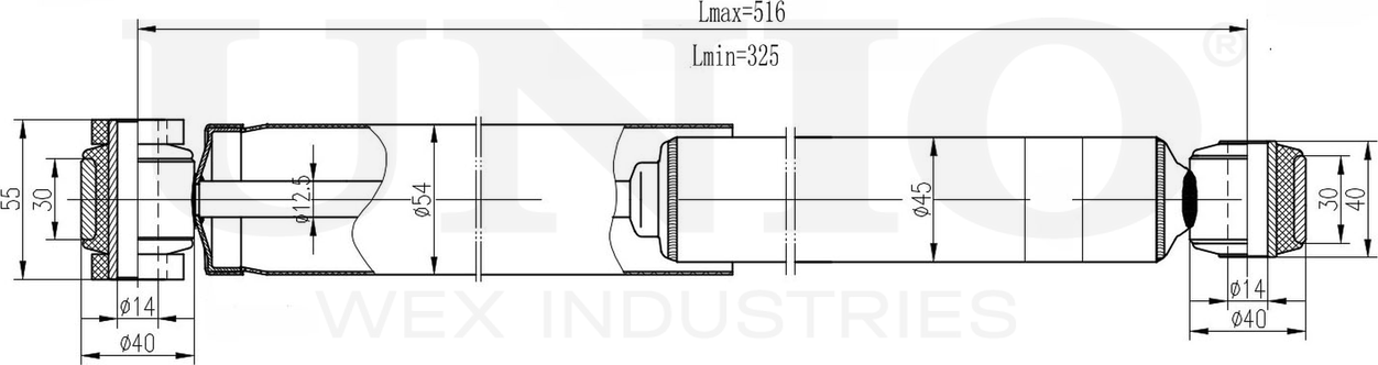 Амортизатор подвески (Unio). Артикул SAB-20045