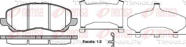Тормозные колодки Remsa передние для Peugeot 4008 2012-2017. Артикул 0804.31