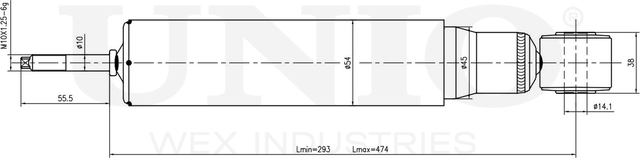 Амортизатор подвески (Unio). Артикул SAB-10755