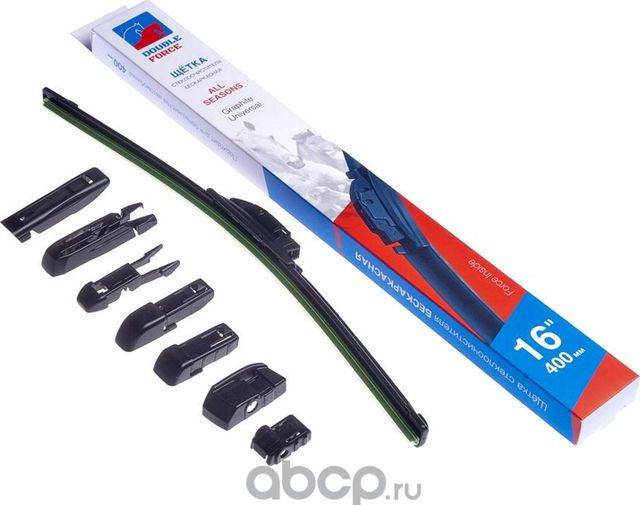 Щетка стеклоочистителя бескаркасная Double Force 400 мм (16) Double Force. Артикул DFF16